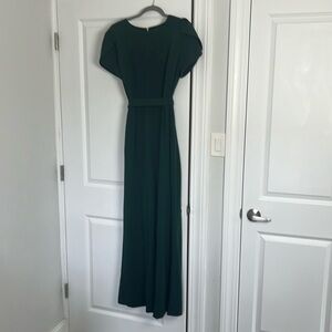 Calvin Klein Jumpsuit - Dark Green Short Tulip Sleeve, Size 14 - HAS POCKETS!